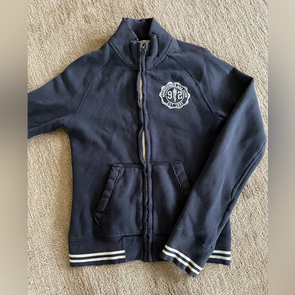 Abercrombie and Fitch Zip-Up Jacket with embroidered Logo